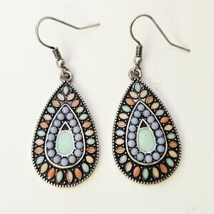Sophia & Kate Multicolor Teardrop Earrings